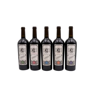 2016 bond assortment case (melbury, st. eden, pluribus, quella, vecina) California Red 