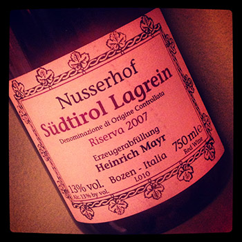 Nusserhof's 2007 Lagrein Riserva